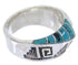 Silver Southwestern Turquoise Jewelry Ring Size 5-1/2 BW68353